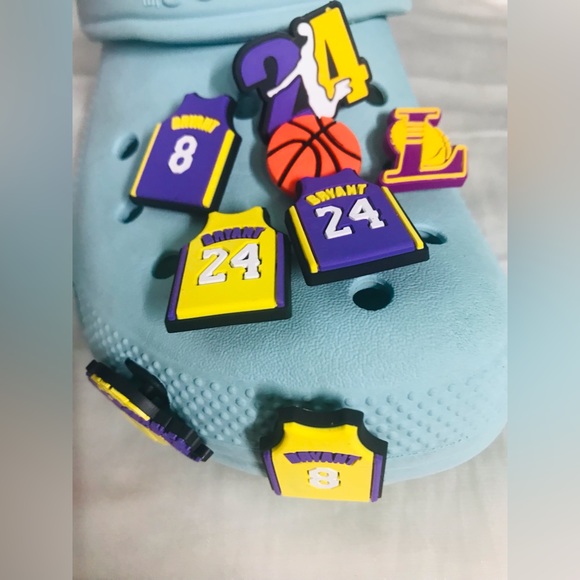 Other - Kobe Bryant Lakers 8 pcs  Cute Decorative Charms For Clogs Sandals Bubble